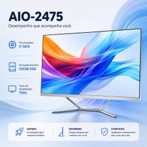 Computador All In One 23.8 Full HD IPS i7 16GB DDR3 SSD 512GB 1TB WiFi 5GHz Computador All In One 23.8 Full HD IPS i7 16GB DDR3 SSD 512GB 1TB WiFi 5GHz