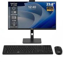 Computador All in One 23.8 Intel I9 11900 SSD 512GB 16GB RAM, WiFi, Entradas HDMI/VGA, Webcam 3MP, Alto Falantes, Teclado e Mouse Computador All in One 23.8 Intel I9 11900 SSD 512GB 16GB RAM, WiFi, Entradas HDMI/VGA, Webcam 3MP, Alto Falantes, Teclado e Mouse