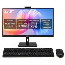 Computador All in One 23.8 Intel I9 11900 SSD 512GB 16GB RAM, WiFi, Entradas HDMI/VGA, Webcam 3MP, Alto Falantes, Teclado e Mouse Computador All in One 23.8 Intel I9 11900 SSD 512GB 16GB RAM, WiFi, Entradas HDMI/VGA, Webcam 3MP, Alto Falantes, Teclado e Mouse