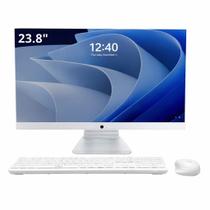 Computador All in One 23,8 Full HD i5 8GB SSD 512GB Windows 11 Pro com kit Teclado e Mouse Sem Fio Branco