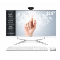 Computador All In One 23,8 Touchscreen Intel Core i5 8GB SSD 256GB Branco Aitek com Teclado e Mouse Sem Fio e Webcam