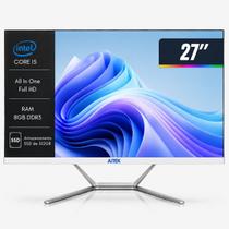 Computador All In One 27 Full HD Intel Core i5 16GB RAM SSD 512GB WiFi HDMI Aitek AIO2765 MKII PC Completo Desktop