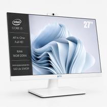 Computador All In One 27 Intel Core i5 12ª Geração 16GB RAM SSD 256GB Full HD WiFi Webcam PC para Escritório Home Office Aitek