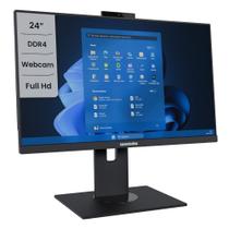 Computador All In One Concórdia Core i5 10400T 8GB DDR4 SSD 240GB 23.8 Full Hd Webcam WIFI FreeDos Preto