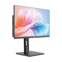 Computador All In One I7 8gb ram Ssd 240gb Tela 24" Com Webcam e Ajuste de Altura Windows 10 - Preto