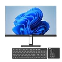 Computador All in One Intel Core i7 16GB 512GB SSD 23.8" Full HD com Teclado Mouse Mousepad AOC D-A2