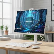 Computador All In One Intel Core i7 16GB RAM SSD 512GB Tela 23.8 Full HD Windows 11 WiFi Bluetooth PC Completo Bivolt Teclado e Mouse Slim PRO