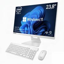 Computador All in One Intel Core I7 Ssd256gb 16gbram tela 23,8 pol Full HD Completo Pc wifi teclado mouse sem fio Webcam integrada Windows 11 Computador All in One Intel Core I7 Ssd256gb 16gbram tela 23,8 pol Full HD Completo Pc wifi teclado mouse sem fio Webcam integrada Windows 11