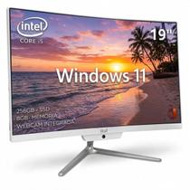 Computador All In One Ital Intel I5 8gb Ssd 256gb Windows 11 Monitor 19 Pol Wifi Bluetooth Webcam Pc Profissional Bivolt 110 220V