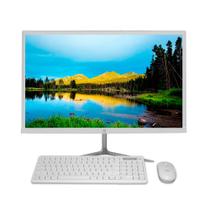 Computador All In One Quadcore 8gb Ddr4, Ssd 480gb, Monitor 21.5" - Branco