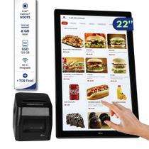 Computador All In One Touch 22” Intel N5095 8GB SSD 120GB Impressora Sistema Embarcado para Restaurantes e Lanchonetes Computador All In One Touch 22” Intel N5095 8GB SSD 120GB Impressora Sistema Embarcado para Restaurantes e Lanchonetes