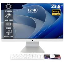 Computador AllInOne 23.8 Maximus Grasep DAI12 Intel Core i76600U, 16GB DDR3, SSD 512GB, Windows 11 Pro, Branco