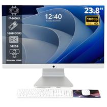 Computador AllInOne 23.8 Maximus Grasep DAI12 Intel Core i76600U, 16GB DDR3, SSD 512GB, Windows 11 Pro, Branco