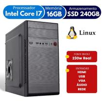 Computador Alphapc Intel Core I7 16Gb Ssd240 Gb + Fonte 500W
