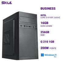 Computador B300 Core I3-9100f 3.6ghz Memória 16gb Ddr4 Ssd 256gb G 210 1gb Fonte 200w Windows 11 Pro