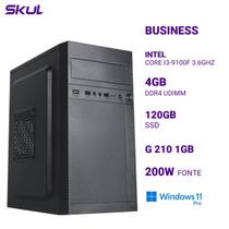 Computador B300 Core I3-9100f 3.6ghz Memória 4gb Ddr4 Ssd 120gb G 210 1gb Fonte 200w Windows 11 Pro