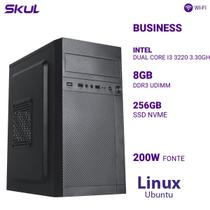 Computador B300 Dual Core I3 3220 3.30ghz Mem 8gb Ddr3 Ssd 256gb Nvme Wi-fi Fonte 200w Linux Ubuntu