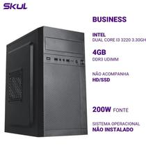 Computador B300 Skul Intel Dual Core I3 3220 3.30Ghz Mem 4Gb Ddr3 Sem Hd/Ssd Fonte 200W Computador B300 Skul Intel Dual Core I3 3220 3.30Ghz Mem 4Gb Ddr3 Sem Hd/Ssd Fonte 200W