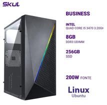 Computador B500 Quad Core I5 3470 3.20Ghz Mem 8Gb Ddr3 Ssd 256Gb Fonte 200W Linux Ubuntu