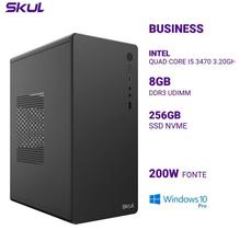 Computador B500 Quad Core I5 3470 3.20Ghz Mem 8Gb Ddr3 Ssd 256Gb Nvme Fonte 200W Windows 10 Pro