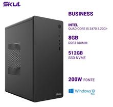 Computador B500 Quad Core I5 3470 3.20Ghz Mem 8Gb Ddr3 Ssd 512Gb Nvme Fonte 200W Windows 10 Pro