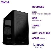 Computador B500 Quad Core I5 3470 3.20ghz Memória 8gb Ddr3 Ssd 256gb Gtx 1050 Ti 4gb Fonte 600w Pfc Ativo Linux Ubuntu - SKUL