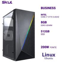 Computador B700 Core I7 3770 3.4Ghz Mem 8Gb Ddr3 Ssd 512Gb Fonte 200W Linux Ubuntu Computador B700 Core I7 3770 3.4Ghz Mem 8Gb Ddr3 Ssd 512Gb Fonte 200W Linux Ubuntu