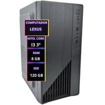 Computador Basico Simples Barato Core I3 3ª, 8gb, Ssd 120gb