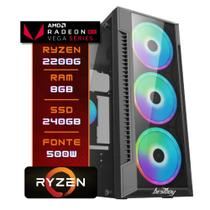 Computador BestPC Ryzen 3 2200G 8GB RAM SSD 240GB Windows 10 Trial - BestBoy