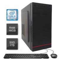 Computador Bits WorkHard - Intel i5 8500T, 16GB, SSD 1TB, Kit Teclado e Mouse, Freedos Computador Bits WorkHard - Intel i5 8500T, 16GB, SSD 1TB, Kit Teclado e Mouse, Freedos