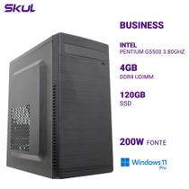 Computador Business B200 Pentium G5500 3.80ghz Mem 4gb Ddr4 Ssd 120gb Fonte 200w Windows 11 Pro-SKUL