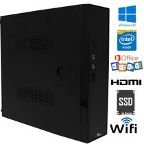 Computador com Windows 10 + Microsoft Office e SSD 60GB + 2GB Intel Dual Core 2.58ghz Wifi + Pacote de programas já instalados 3green Fit Desktop - 3Green