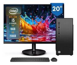 Computador Completo 2Eletro Top Intel Core i5, 16GB RAM, SSD 256GB, Bivolt, Monitor 20 Computador Completo 2Eletro Top Intel Core i5, 16GB RAM, SSD 256GB, Bivolt, Monitor 20
