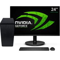 Computador Completo 3green Graphics Intel Core i7 8GB SSD 256GB Placa de vídeo Geforce Monitor LED 24" Windows 10 3GG-031