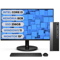 Computador Completo 3green Velox Intel Core i3 8GB SSD 256GB Windows 11 Professional Monitor LED 19" 3GV-13