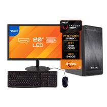 Computador Completo BluePC AMD RYZEN 5 8500G 8GB DDR5 SSD 240GB - Monitor 19"