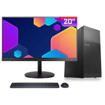 Computador Completo BluePC ELITE - Intel Core i7 7700, 8GB DDR4, SSD 1TB, Windows 11 Pro, Fonte 500W, Monitor LED 20" - CDBP-ELI-20118