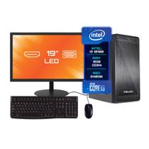 Computador Completo BluePC Intel Core I3 10100 (10ª Geração) 8gb Ssd 240gb Monitor 19"