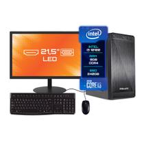 Computador Completo Bluepc Intel Core I3 10100 (10ª Geração) 8gb Ssd 240gb - Monitor 21"