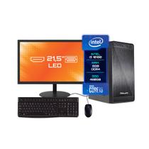 Computador Completo Bluepc Intel Core I3 10100 (10ª Geração) 8gb Ssd 480gb - Monitor 21"