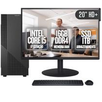 Computador Completo BluePC Task Intel Core i5 6ª Geração 16GB DDR4 SSD 1TB Monitor 20" - CDBP-TA012 Computador Completo BluePC Task Intel Core i5 6ª Geração 16GB DDR4 SSD 1TB Monitor 20" - CDBP-TA012