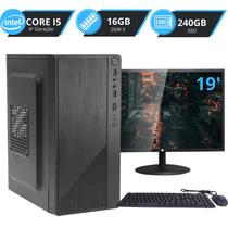 Computador Completo Brazil Pc I5 4ª Geração, 16GB, SSD 240GB Monitor 19 Computador Completo Brazil Pc I5 4ª Geração, 16GB, SSD 240GB Monitor 19