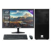 Computador Completo Core i3 16gb 480gb ssd sata kit teclado e mouse Monitor de 19 - PC Master Computador Completo Core i3 16gb 480gb ssd sata kit teclado e mouse Monitor de 19 - PC Master