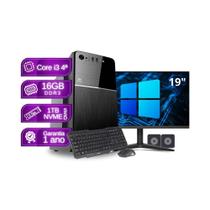 Computador Completo Core i3 16GB SSD 1TB Monitor de 19 - PC Master