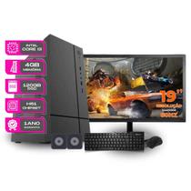 Computador Completo Core i3 4gb 120gb ssd sata kit teclado e mouse Monitor de 19 - PC Master