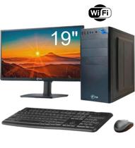 Computador Completo Core I5 8Gb SSD 120GB PC Intel Monitor 19" Windows 10 Wi-fi - TOB COMPUTERS