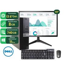 Computador Completo Dell Intel Core i3 6ª Geração SSD 240GB HDD 500GB WiFi, Bluetooth e USB