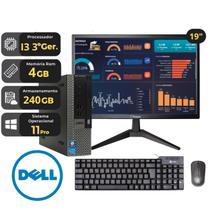 Computador Completo Dell Optiplex 7010 Micro  Intel Core i3 3ª Geração  SSD 240GB  WiFi Bluetooth