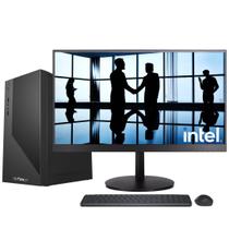Computador Completo Fácil Business Intel Core i5 12400 12ª Geração, 8GB DDR4, SSD 240GB, Monitor LED 19, Windows 11 Pro, Bivolt, Preto - Fácil Computadores