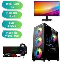 Computador Completo Gamer I5 16 Gb Ssd 240 Placa Video 4Gb - Wa Eletronics Computador Completo Gamer I5 16 Gb Ssd 240 Placa Video 4Gb - Wa Eletronics